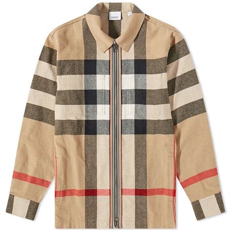 burberry hague check overshirt|BURBERRY .